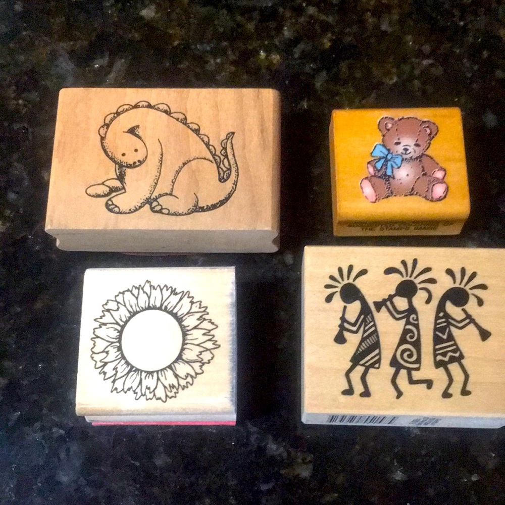 Wood Mounted Rubber Stamps